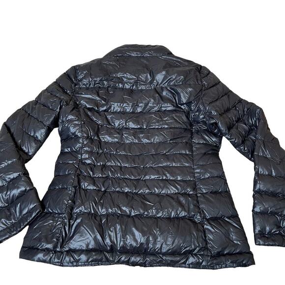 Calvin Klein Packable Lightweight Down Coat Black packable gold hardware SZ SM - Picture 3 of 11